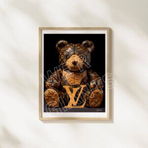 LOUIS VUITTON ART LITTLE LOUIE BEAR PRINT 11X14 BY THE DENARDAI